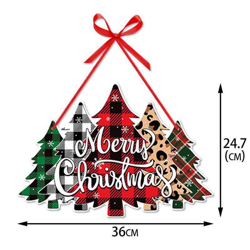 Frohe Weihnachten Türhänger Neujahr Party Anhänger Weihnachtsbaum hängende Oranment Weihnachtsmann Schneemann Weihnachtsdekoration für Zuhause von Joom DACH