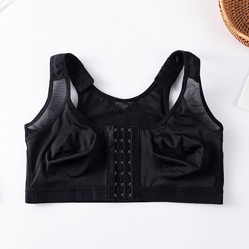 Sport-BH mit Push-up-Effekt und gekreuztem Rückendesign zur Haltungskorrektur XL schwarz von Joom DACH