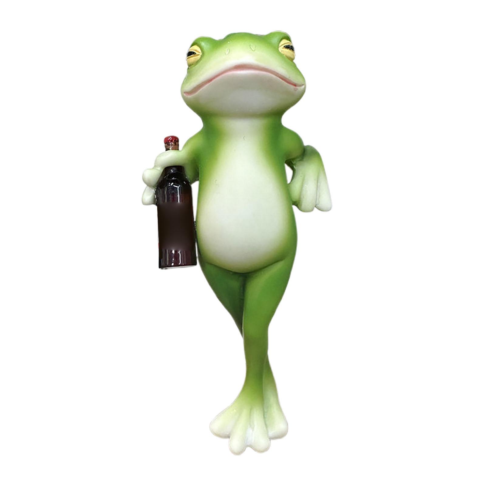 Frosch Blumentopf Umarmung Figur Niedliche Simulation Hängende Frosch Statue für Pflanztopf Glas Aquarium C Style grün von Joom DACH
