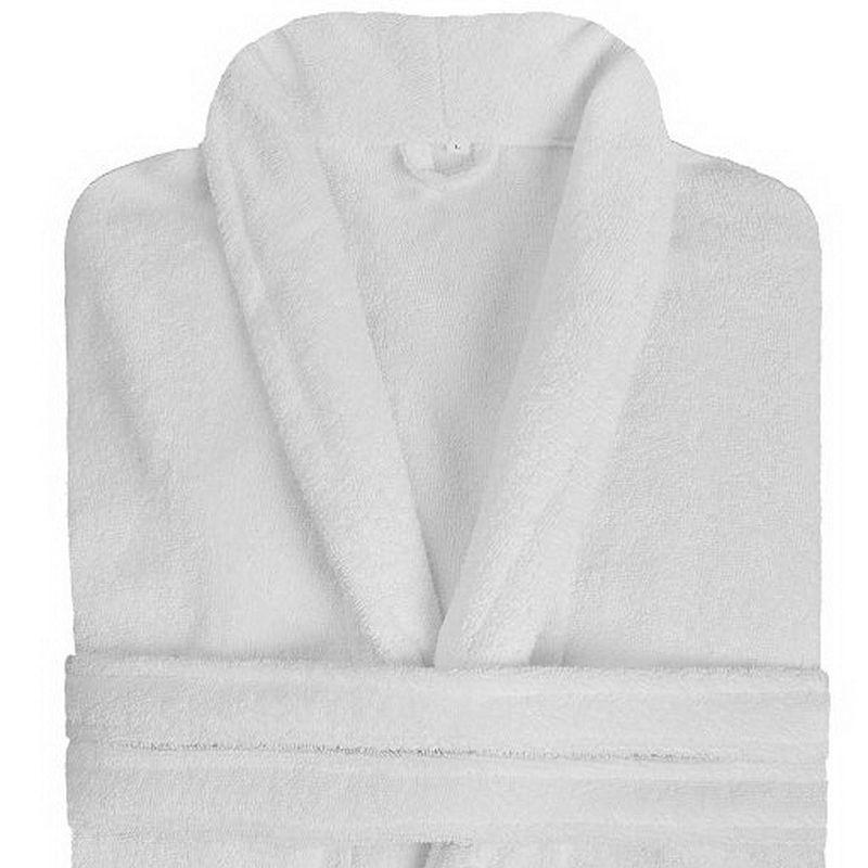 Frottee-Bademantel für Damen, Herbst und Winter, luxuriöser Morgenmantel für Paare, langärmeliges Nachthemd für Frauen L weiß von Joom DACH