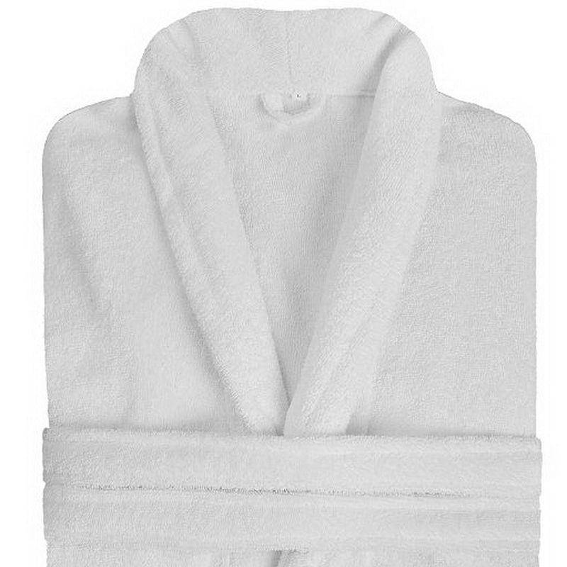 Frottee-Bademantel für Damen, Herbst und Winter, luxuriöser Morgenmantel für Paare, langärmeliges Nachthemd für Frauen L weiß von Joom DACH