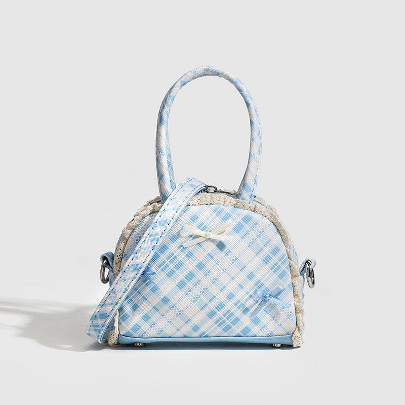 Frühling/Sommer Handtasche Macaron Mini Lippenstifttasche Damen Süße Schleife Schultertasche Umhängetasche von Joom DACH