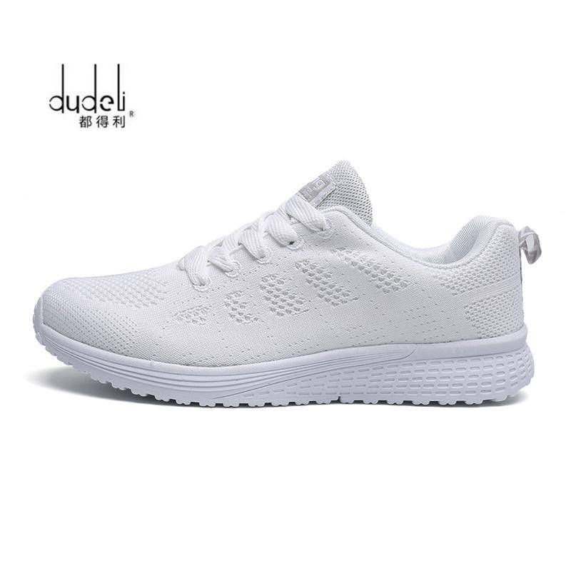 Frühling Damen Schuhe Ballerinas Damenmode Lässig Atmungsaktive Sneaker Mesh Laufschuhe Damen Sport Flache Plattform Übergröße 36 von Joom DACH