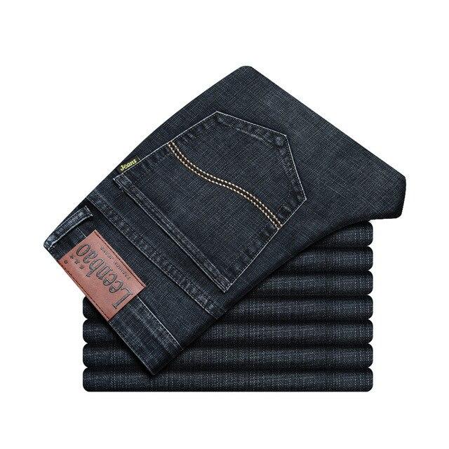 Frühling Herbst 2020 Männer Smart Jeans Business Mode Gerade Regelmäßige Blau Stretch Denim Hosen Klassische Männer Plus Größe 28 -40 31 von Joom DACH