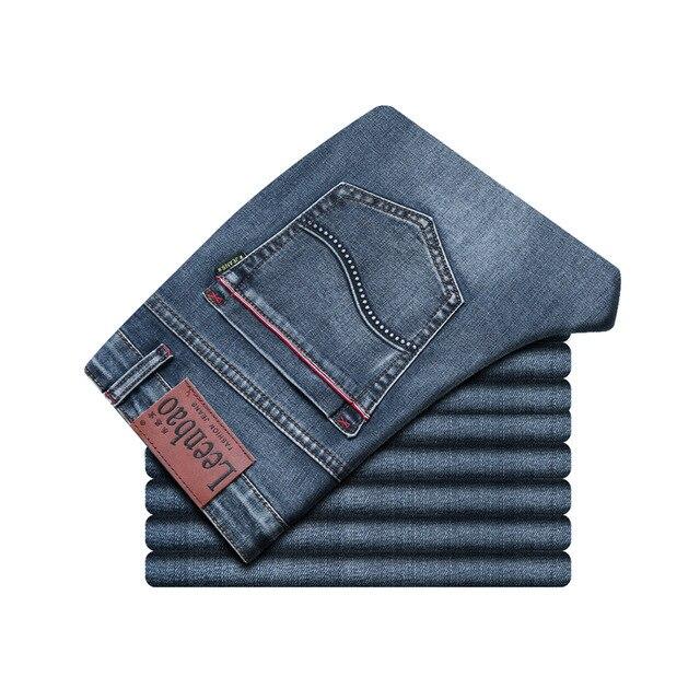 Frühling Herbst 2020 Männer Smart Jeans Business Mode Gerade Regelmäßige Blau Stretch Denim Hosen Klassische Männer Plus Größe 28 -40 34 von Joom DACH