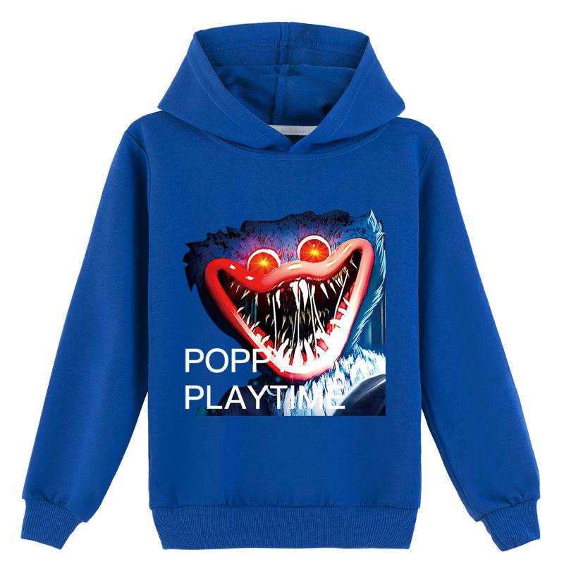 Frühling Herbst 4-14T Unisex Mode Mohn Spielzeit Huggy Wuggy Drucken Jungen Und Mädchen Langarm Pullove Hoodie kinder Kleidung 140 von Joom DACH