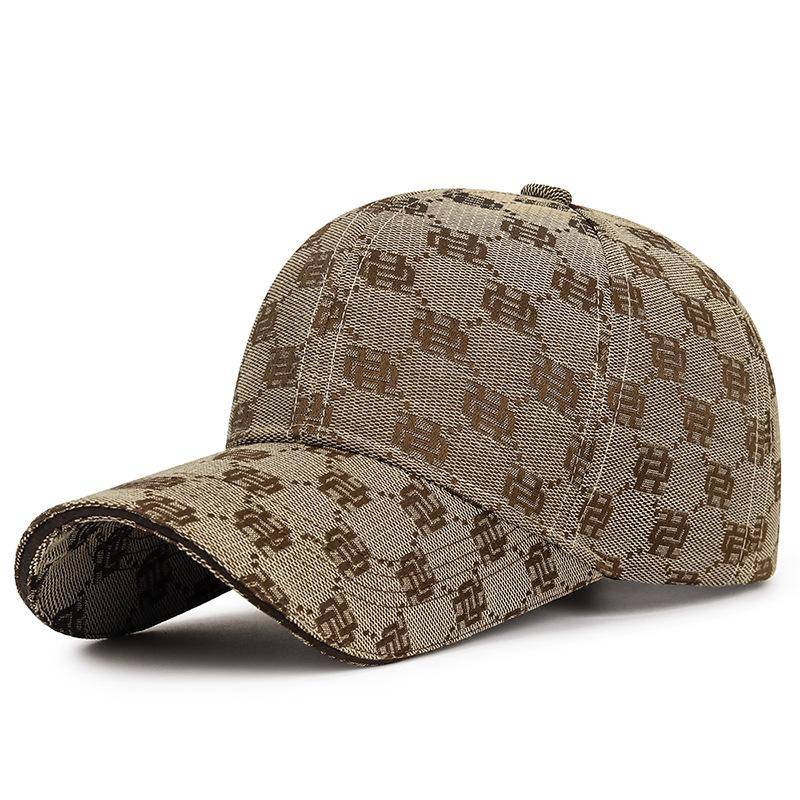 Frühling Herbst Herren Baseball Cap Outdoor Sommer Damen Print Sonnenblende Hüte Schirmmütze kaffeebraun von Joom DACH