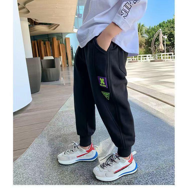 Frühling Herbst Kinder Jungen Lässige Sporthose Dünne Fleecehose Jogginghose für Kinder Lockerer Trainingsanzug Kleidung für Teenager 100 von Joom DACH