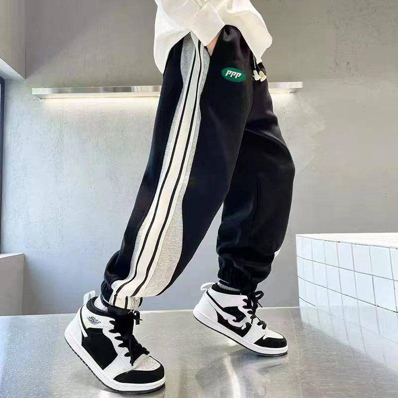 Frühling Herbst Kinder Jungen Lässige Sporthose Dünne Fleecehose Jogginghose für Kinder Lockerer Trainingsanzug Kleidung für Teenager 100 von Joom DACH