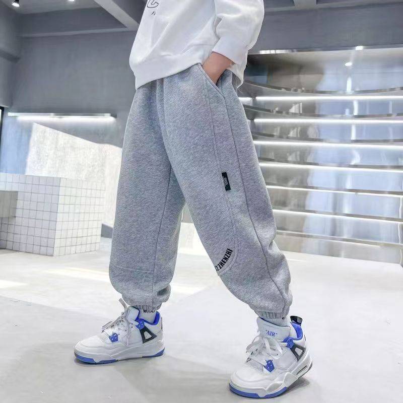 Frühling Herbst Kinder Jungen Lässige Sporthose Dünne Fleecehose Jogginghose für Kinder Lockerer Trainingsanzug Kleidung für Teenager 100 von Joom DACH