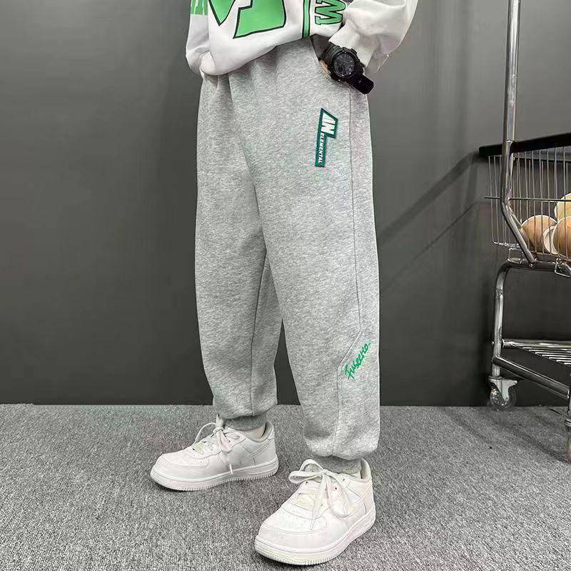Frühling Herbst Kinder Jungen Lässige Sporthose Dünne Fleecehose Jogginghose für Kinder Lockerer Trainingsanzug Kleidung für Teenager 100 von Joom DACH