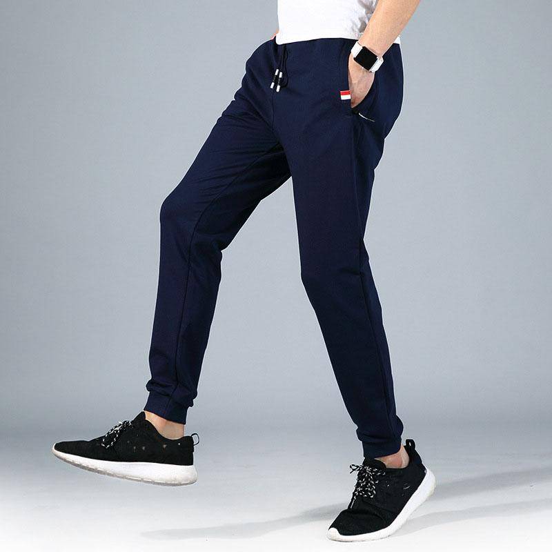 Frühling Herbst Männer Jogginghose Fitness Gym Gerade Track Hosen Männlichen Lose Jogger Hosen Plus XXL blau von Joom DACH
