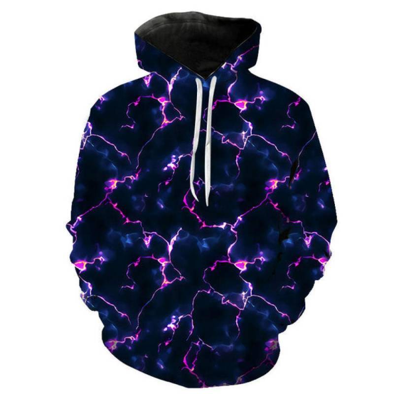 Frühling Herbst Mode 3D Druck Blitz männer Hoodie Sweatshirt Casual Langarm Pullover Streetwear Mit Kapuze Übergroße Tops XS von Joom DACH