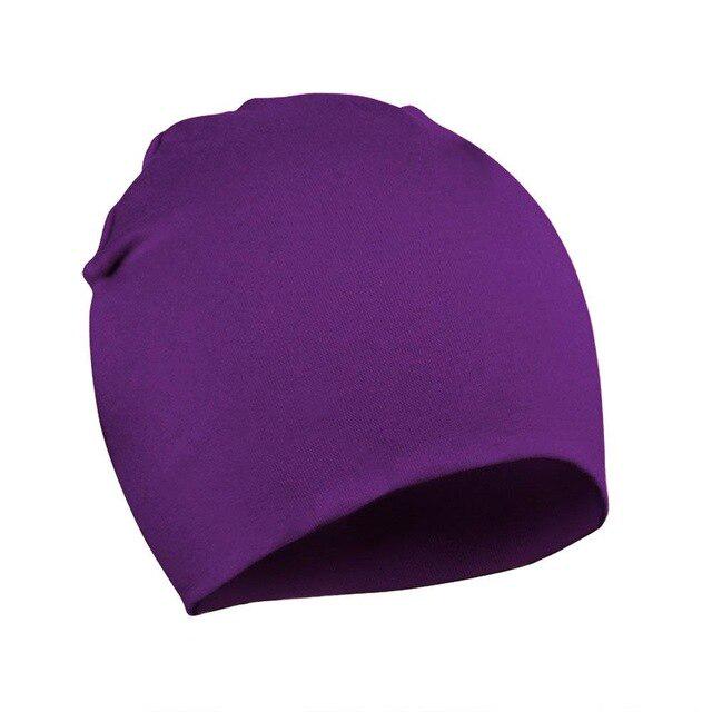 Frühling Herbst Mütze Unisex Baby Junge Mädchen Kinder Kleinkind Säugling bunte Baumwolle weiche süße Hüte Mütze Beanie violett von Joom DACH