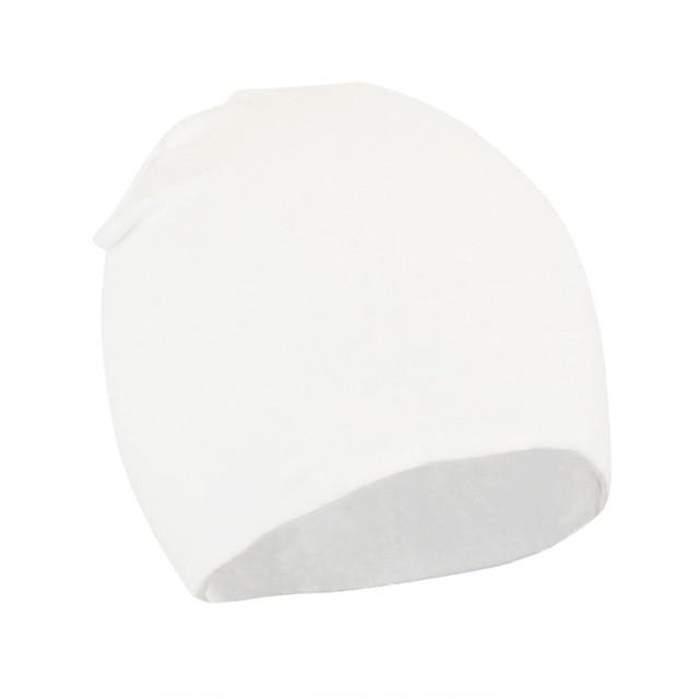Frühling Herbst Mütze Unisex Baby Junge Mädchen Kinder Kleinkind Säugling bunte Baumwolle weiche süße Hüte Mütze Beanie weiß von Joom DACH