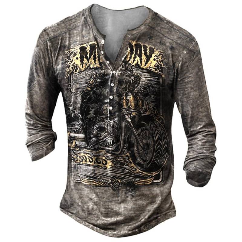 Frühling Herbst Neue Männer 3D Digital Print Langarm Taste T Shirt Männer Hip Hop Casual Sport Rundhals Tops L von Joom DACH