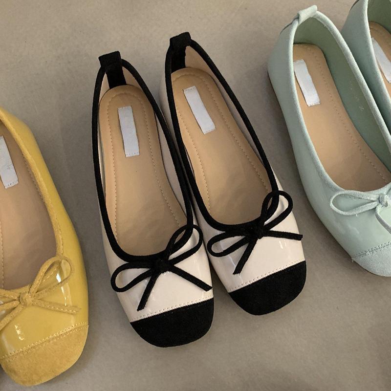 Frühling Herbst Schmetterlingsknoten Damen Mary Jane Schuhe Mode Flache Slipper Concise Weiche Sohle Flats Schuhe 38 von Joom DACH