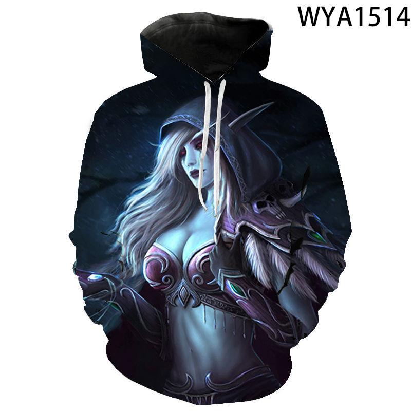 Frühling Herbst Spiel Warcraft Männer Frauen Sweatshirts 3D Gedruckt Mode Streetwear Casual Langarm männer Hoodies Übergroßen Tops XXL von Joom DACH