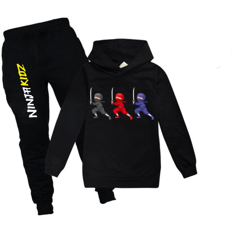 Frühling Herbst kinder kleidung NINJA KIDZ Kleinkind hoodie sweatshirt + hosen baby mädchen kinder kleidung jungen lässige sportswear anzug + hut 110 von Joom DACH