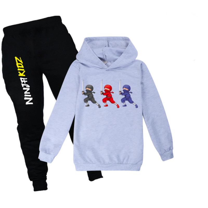 Frühling Herbst kinder kleidung NINJA KIDZ Kleinkind hoodie sweatshirt + hosen baby mädchen kinder kleidung jungen lässige sportswear anzug + hut 140 von Joom DACH