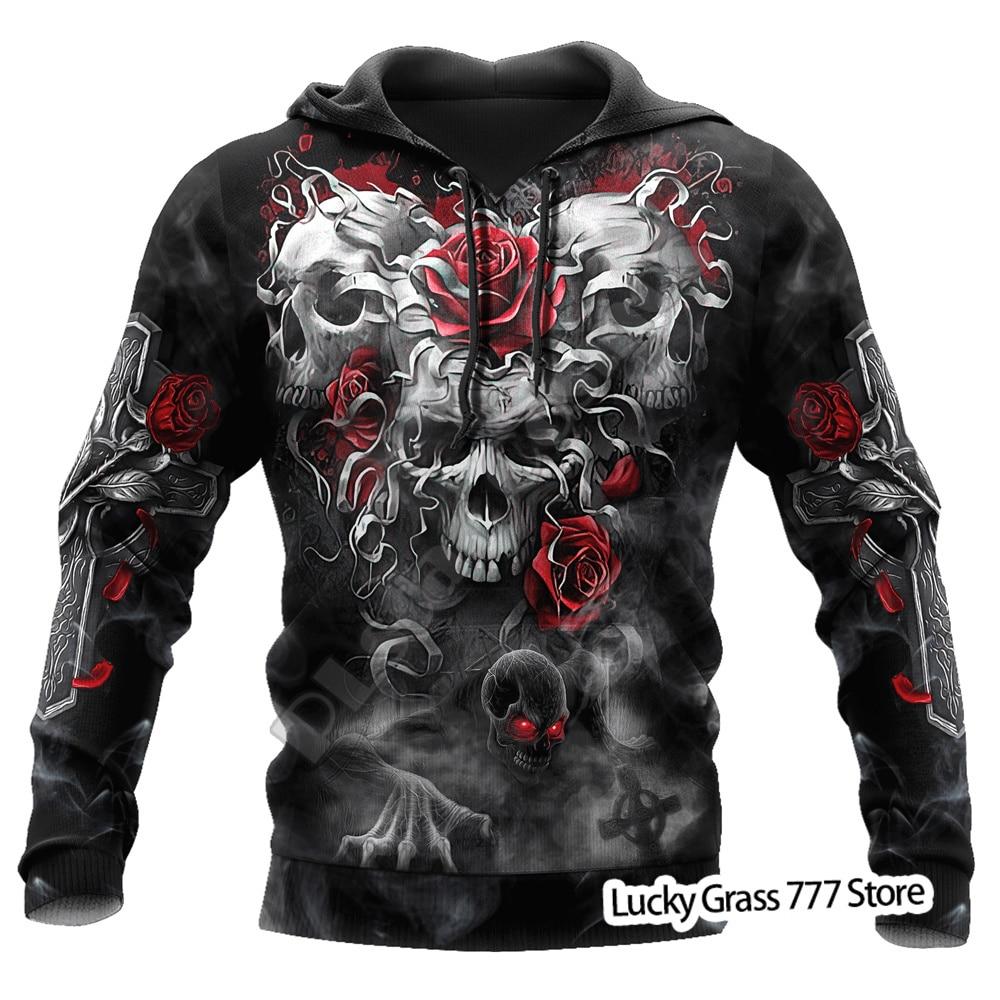 Frühling Herbst männer Hoodies Sweatshirt 3D Druck Reaper Schädel Engel Und Dämon Mann Kleidung Mode Casual Pullover Pullover Männlich M Frühling Herbst männer Hoodies Sweatshirt 3D Druck Reaper Schädel Engel Und Dämon Mann Kleidung Mode Casual Pullover Pullover Männlich M von Joom DACH