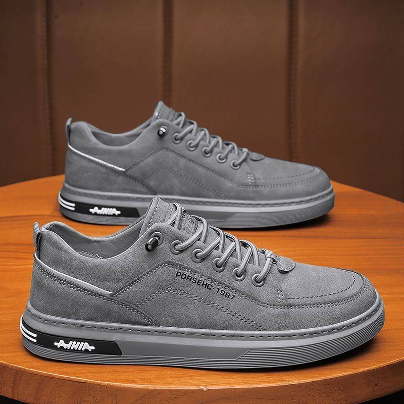 Frühling Herrenschuhe Atmungsaktive Schuhe Herren Trend All Match Anti-Rutsch-Wear Sport Freizeitschuhe Boardschuhe Modische Schuhe 43 von Joom DACH