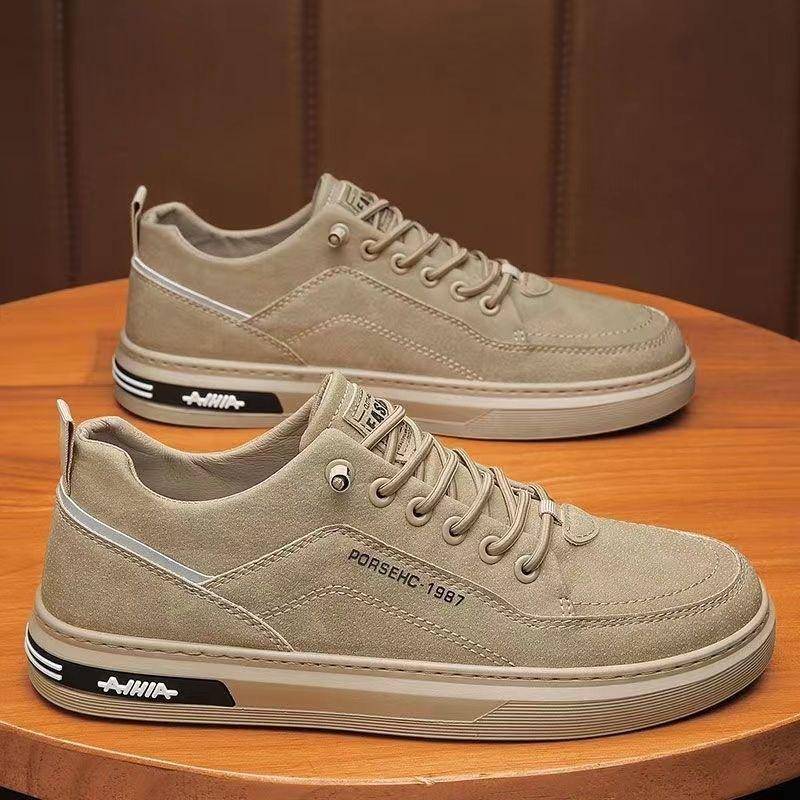 Frühling Herrenschuhe Atmungsaktive Schuhe Herren Trend All Match Anti-Rutsch-Wear Sport Freizeitschuhe Boardschuhe Modische Schuhe 44 von Joom DACH