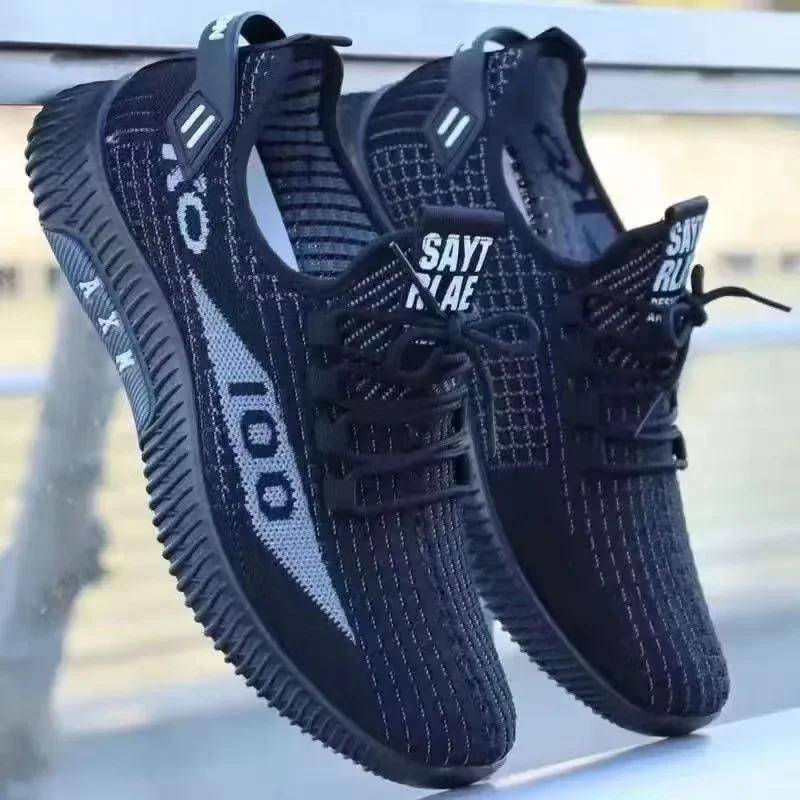 Frühling Leichte Deodorant Herrenschuhe Atmungsaktive Mesh-Sneaker Bequeme Trendy Vielseitige Schuhe Herren 41 schwarz von Joom DACH