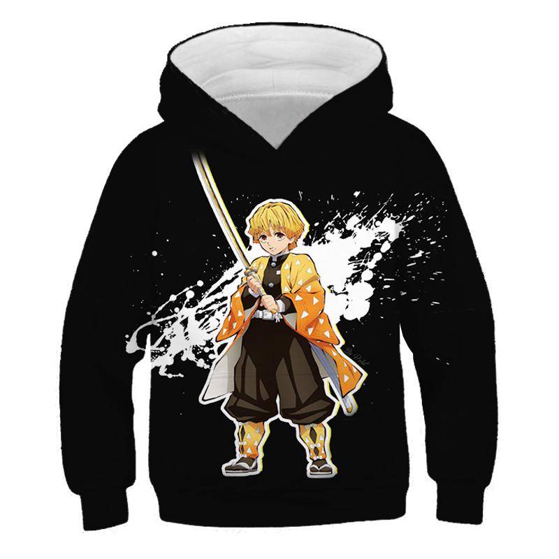 Frühling Mode Kinder Dämon Slayer Hoodie Jungen 3D Druck Cartoon Langarm Casual Mit Kapuze Kleidung 4-14T Neue stil 160 von Joom DACH