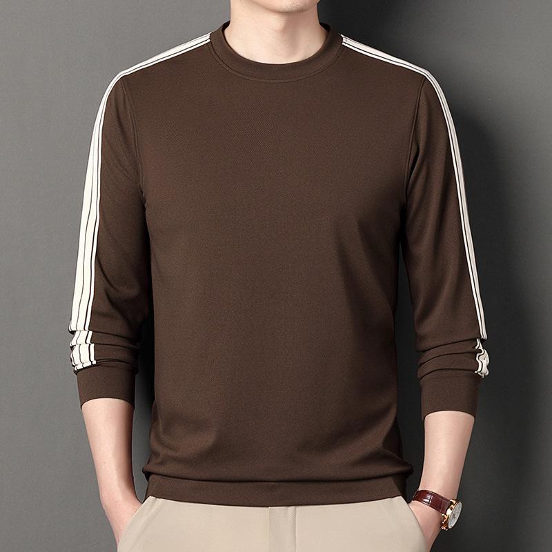 Frühling NEU Rundhals-Pullover Herren Langarm-T-Shirt Unterhemd Herren Frühling und Herbst Neu Lässig M von Joom DACH