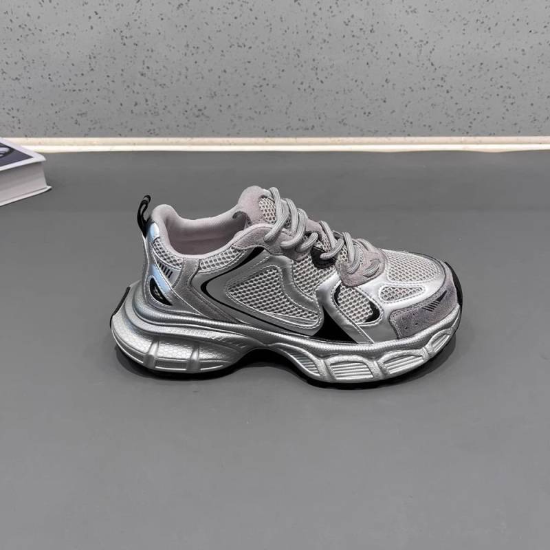 Frühling Neue Casual Daddy Schuhe Aus Echtem Leder Atmungsaktive Plattform Tragbare All-Match Retro Casual Sneaker Für Damen 40 von Joom DACH