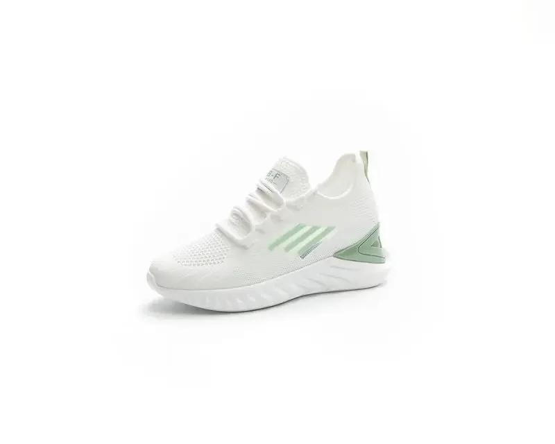 Frühling Neue Damen Schuhe Sneaker Koreanischer Stil Atmungsaktive Sportliche Freizeit Schuhe Damen Einfarbig Air Mesh Damenschuh 40 grün von Joom DACH