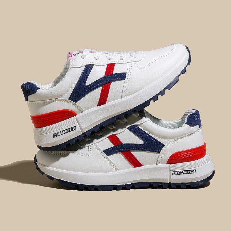 Frühling Neue Forrest Gump Schuhe Damen Casual Atmungsaktiv Leicht Vielseitig Höhenvergrößernde Plateau Sport Laufschuhe Damen 40 blau von Joom DACH