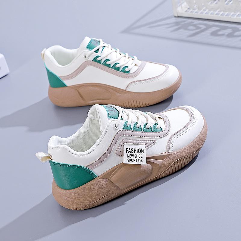Frühling Neue Koreanische Version der Kleine Weiße Schuhe frauen Board Schuhe Dicken sohlen Casual Plattform Schuhe 37 von Joom DACH