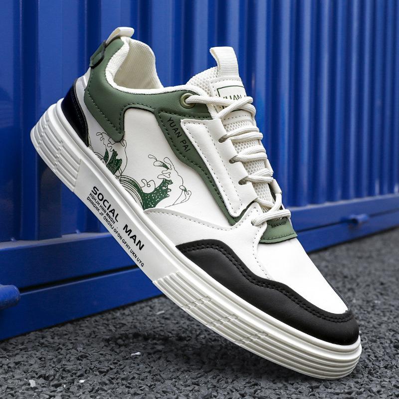 Frühling Neue Low-Top Freizeit-Board-Schuhe Herren Studenten All-Match Mode Mode Freizeitschuhe Herrenschuhe Modeschuhe Herrenschuhe 44 von Joom DACH