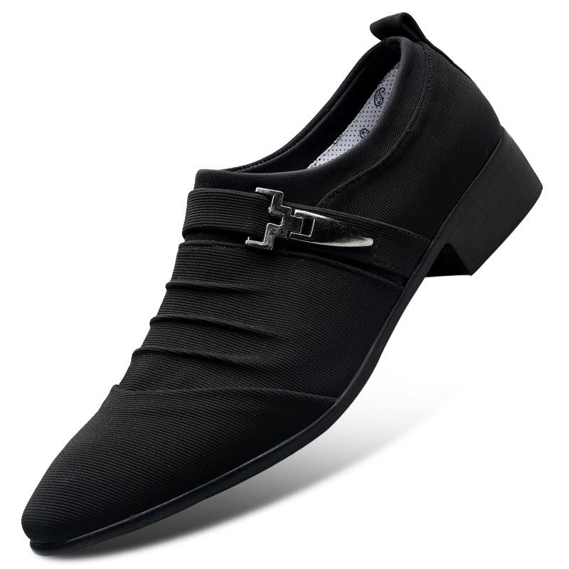 Frühling Neue Stoffschuhe Herren Übergröße Freizeitschuhe Atmungsaktiv Set von Füßen Canvas Schuhe Allround Herrenschuhe 48 schwarz von Joom DACH