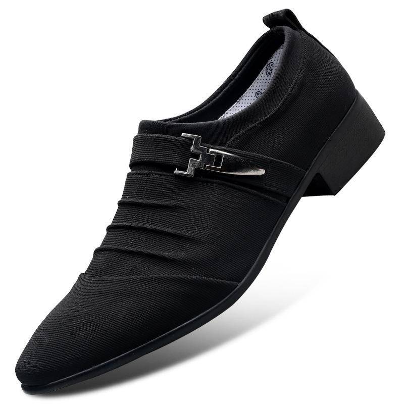Frühling Neue Stoffschuhe Herren Übergröße Freizeitschuhe Atmungsaktiv Set von Füßen Canvas Schuhe Allround Herrenschuhe 48 schwarz von Joom DACH
