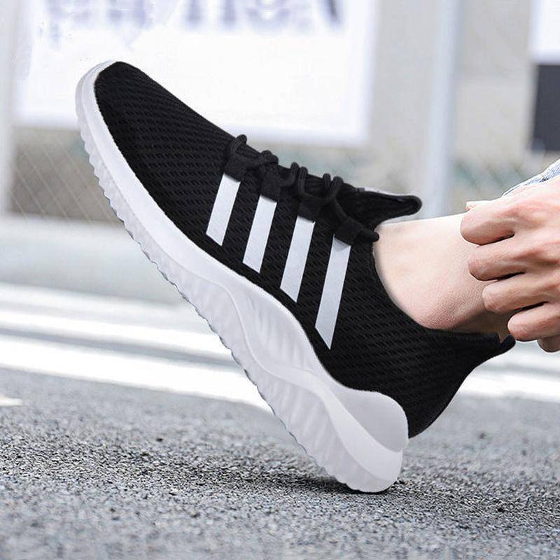 Frühling atmungsaktive Sport-Laufschuhe Herren kleine weiße Schuhe Mode-Trend Freizeitschuhe Herrenschuhe 41 von Joom DACH