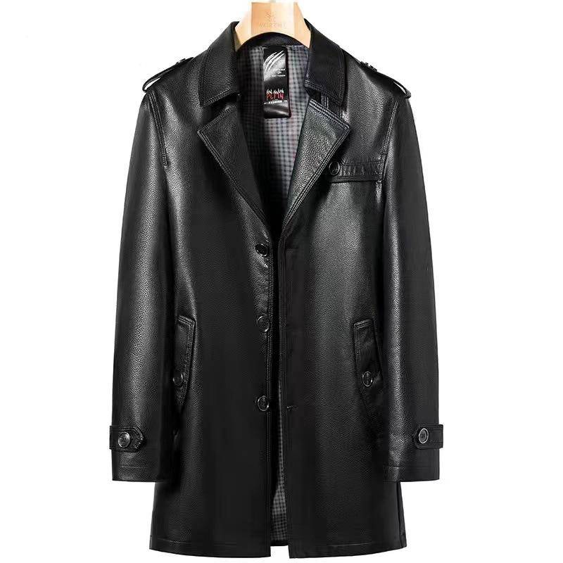 Frühling und Herbst Herren Business lange schöne High-End-Trenchcoat trendige Winter gepolsterte Jacke XXXXL von Joom DACH