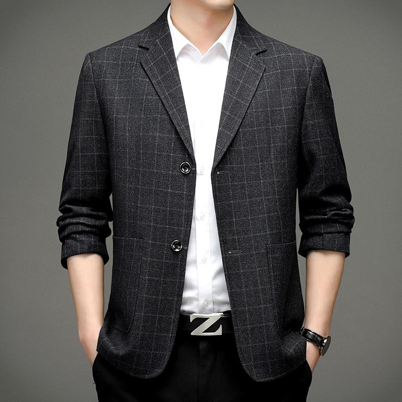 Frühling und Herbst Herrenanzug Neue Junge Freizeit Einfarbig Koreanische Version Zwei-Knopf Kleine Anzugjacke 195 von Joom DACH