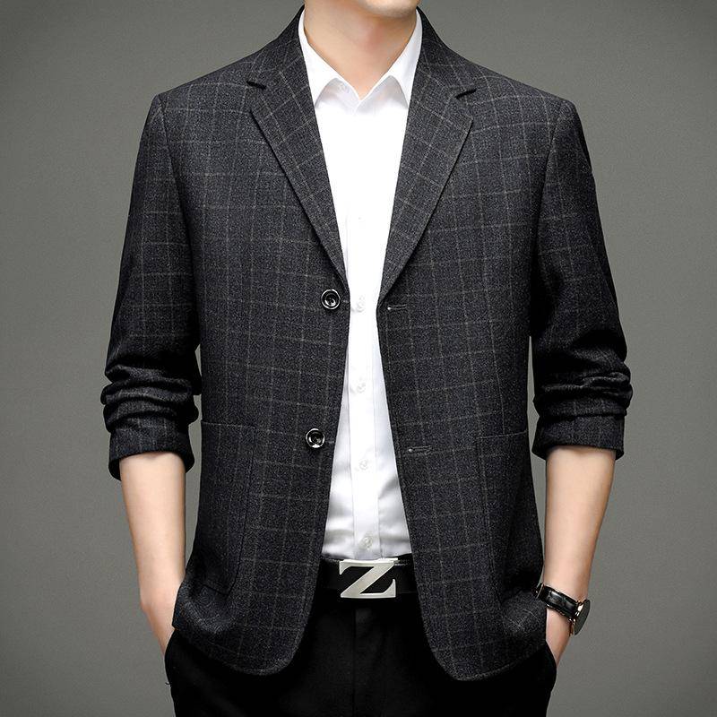 Frühling und Herbst Herrenanzug Neue Junge Freizeit Einfarbig Koreanische Version Zwei-Knopf Kleine Anzugjacke 195 von Joom DACH