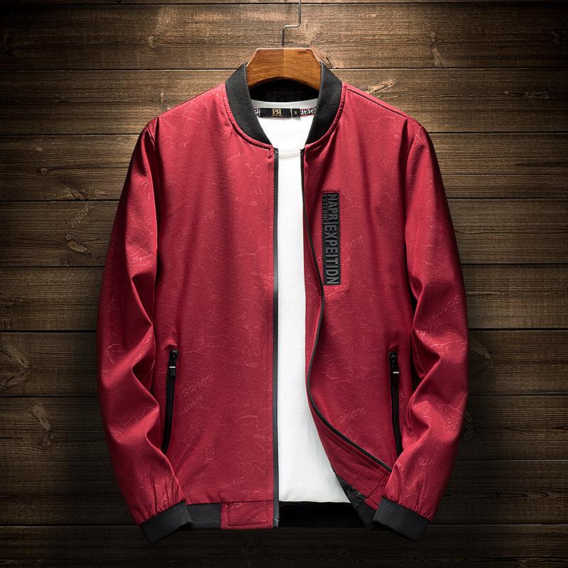 Frühling und Herbst Neu Dünn Lässig Slim Studenten Herrenmantel Lässige Jacke für Herren 4XL von Joom DACH