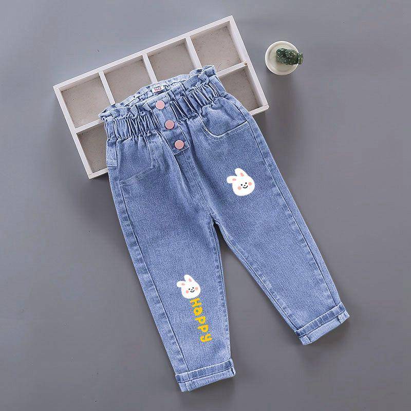 Frühling und Herbst Neue Kinder Jeanshose Koreanischen Stil Elastische Mädchen Jeanshose Kinderhose 120 von Joom DACH