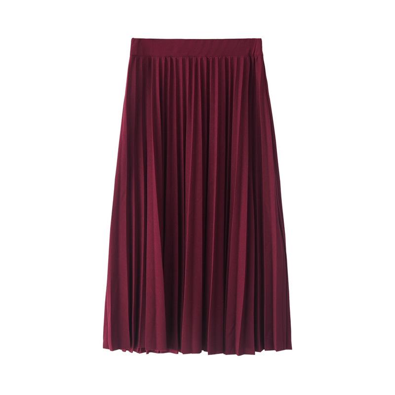 Frühling und Herbst Neue Mode frauen Hohe Taille Gefaltetes Festes Farbe Halbe Länge Elastische Rock Promotions Dame Schwarz Rosa One size Frühling und Herbst Neue Mode frauen Hohe Taille Gefaltetes Festes Farbe Halbe Länge Elastische Rock Promotions Dame Schwarz Rosa One size von Joom DACH