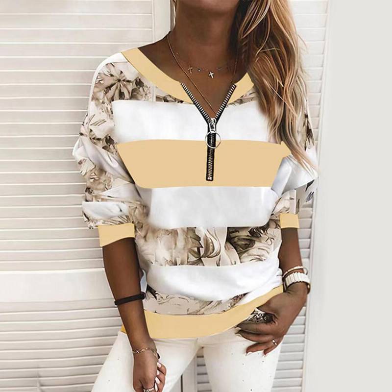 Frühling und Herbst Plüsch Volltonfarbe Mode Kapuzen High Waist Short Zipper Cardigan Pullover für Frauen XXXXL gelb von Joom DACH