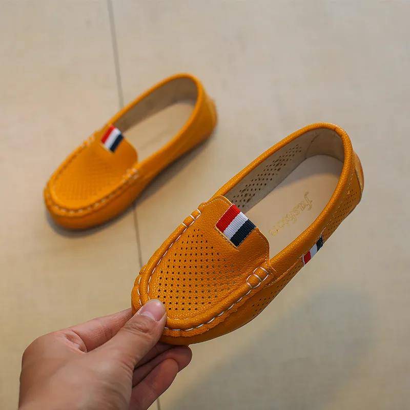 Frühling und Sommer Atmungsaktive One-Step Soft Sole Boy Schuhe Lederschuhe Show 21 braun Frühling und Sommer Atmungsaktive One-Step Soft Sole Boy Schuhe Lederschuhe Show 21 braun von Joom DACH