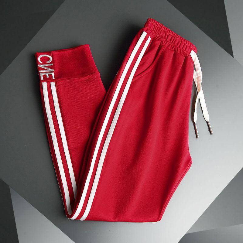 Frühling und Sommer Neue Lose Dünne Gerade Rohr Hohe Taille Harlan Hosen frauen Casual Sport Leggings XL von Joom DACH