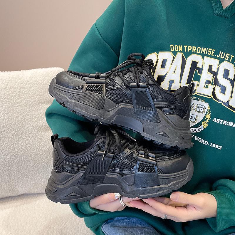 Frühlings-Daddy-Schuhe für Damen, neue, dicke Sohlen, atmungsaktive Damenschuhe, All-Match-Studentenschuhe, lässige Sportschuhe, trendige Schuhe 40 von Joom DACH