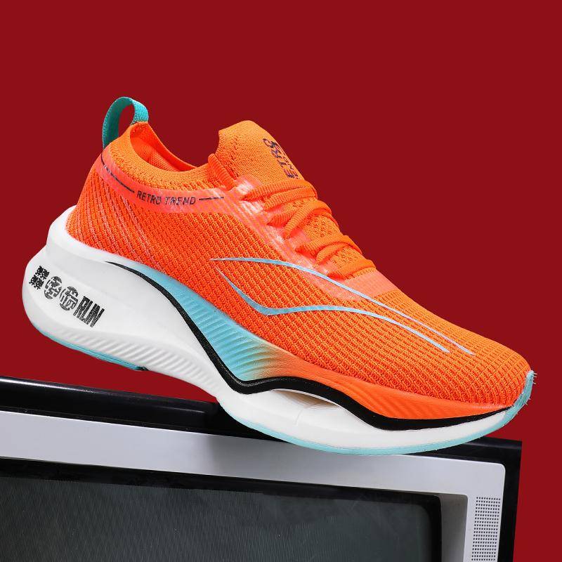 Frühlings Herren Free Running Schuhe für Damen Weiche Sohle Dämpfung Jogging Sportschuhe Mesh Atmungsaktiv Socken-Sneaker Herren Walking Schuhe 45 von Joom DACH