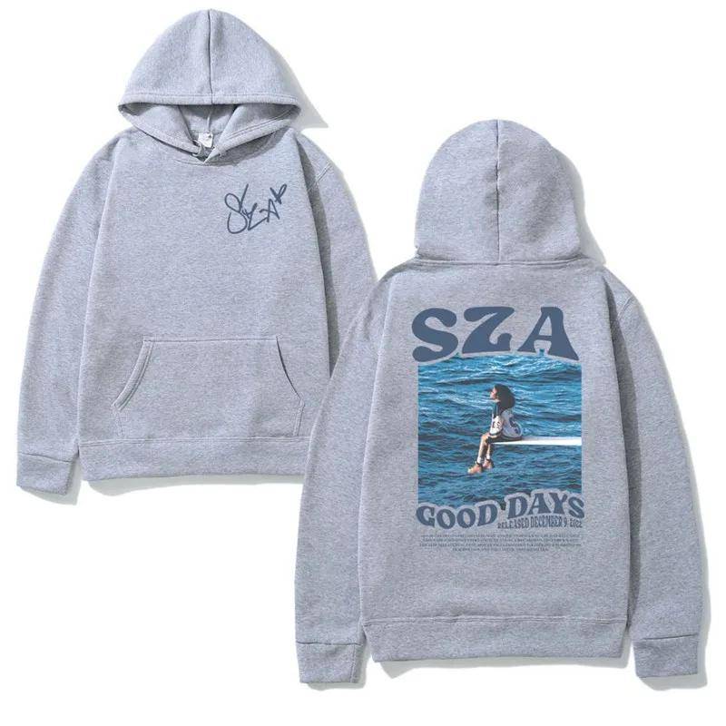 Frühlings-Hoodie Sängerin Sza Musikalbum Sos Print Hoodie Damen Sweatshirt Hip Hop Street Kleidung Kleidung Hombr Hoodies & Sweatshirts Damen L graue von Joom DACH